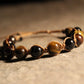 Ojo de tigre amarillo, rojo, azul - Pulsera Masai