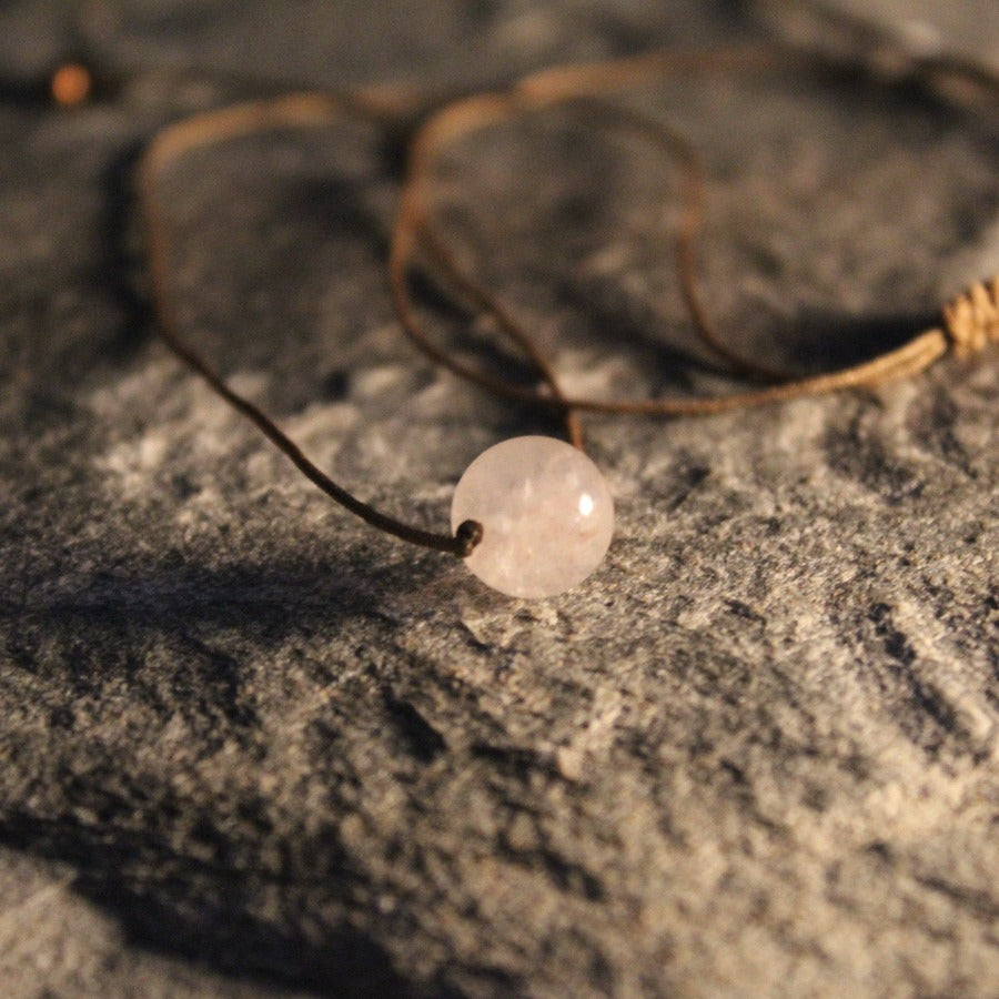 Cuarzo Rosa - Collar Cosmos 