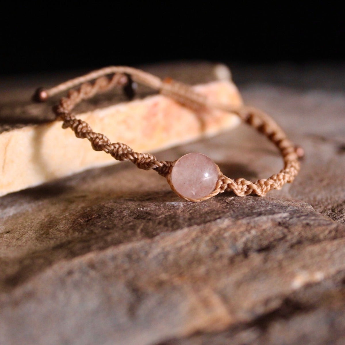 Cuarzo Rosa - Pulsera Cosmos
