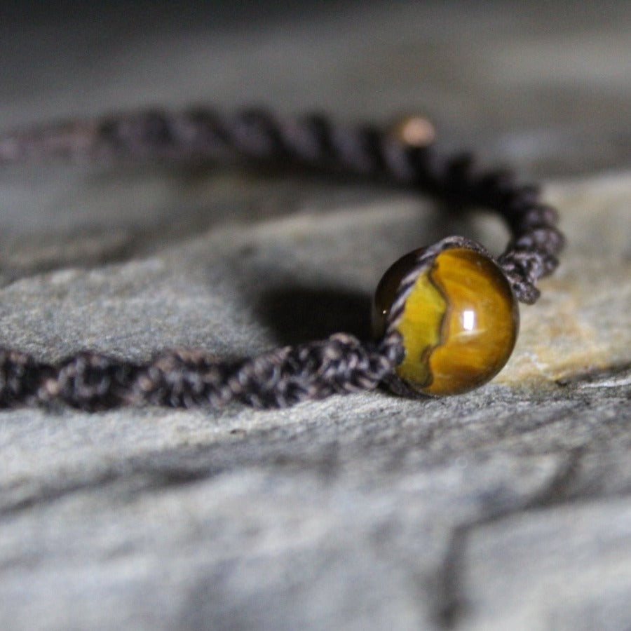 Ojo de tigre amarillo - Pulsera Cosmos