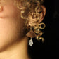 Hyaline Quartz &amp; 925 Silver - Raw Earrings