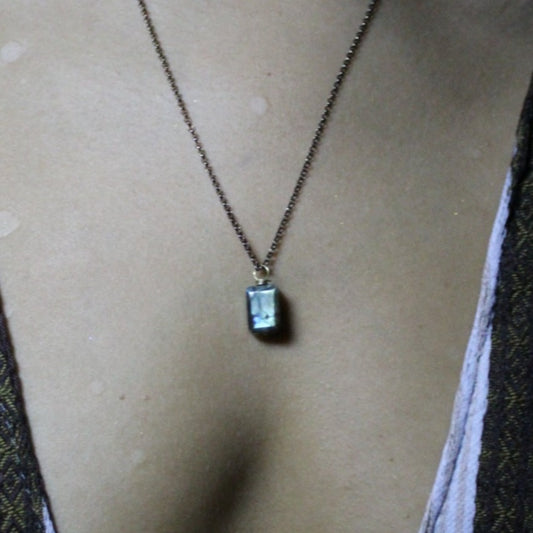 Labradorite & Argento 925 - Collana Raw