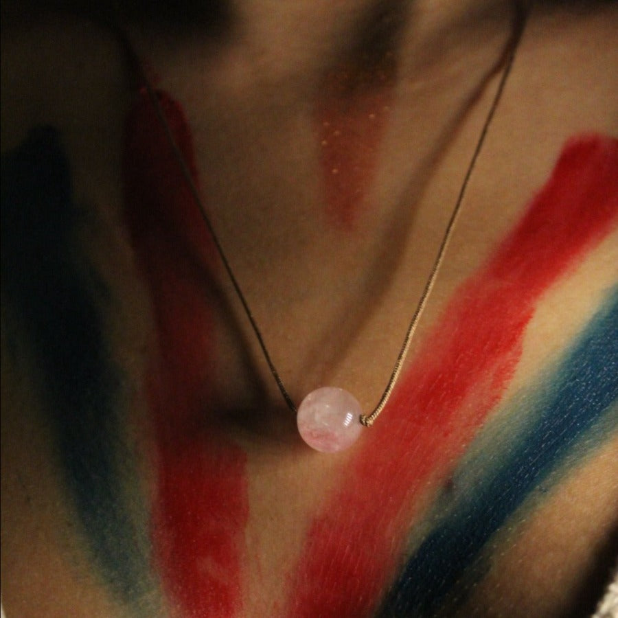 Cuarzo Rosa - Collar Cosmos 