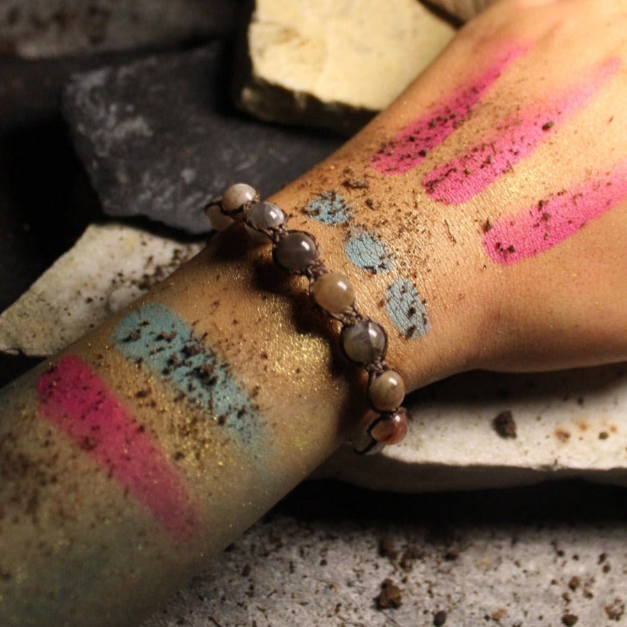 Piedra lunar - pulsera Masai