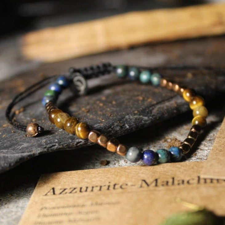 Azurite Malachite &amp; Tiger's Eye - Youniverse Bracelet