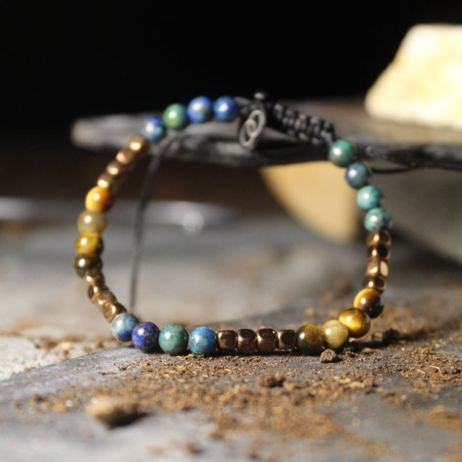 Azurite Malachite &amp; Tiger's Eye - Youniverse Bracelet