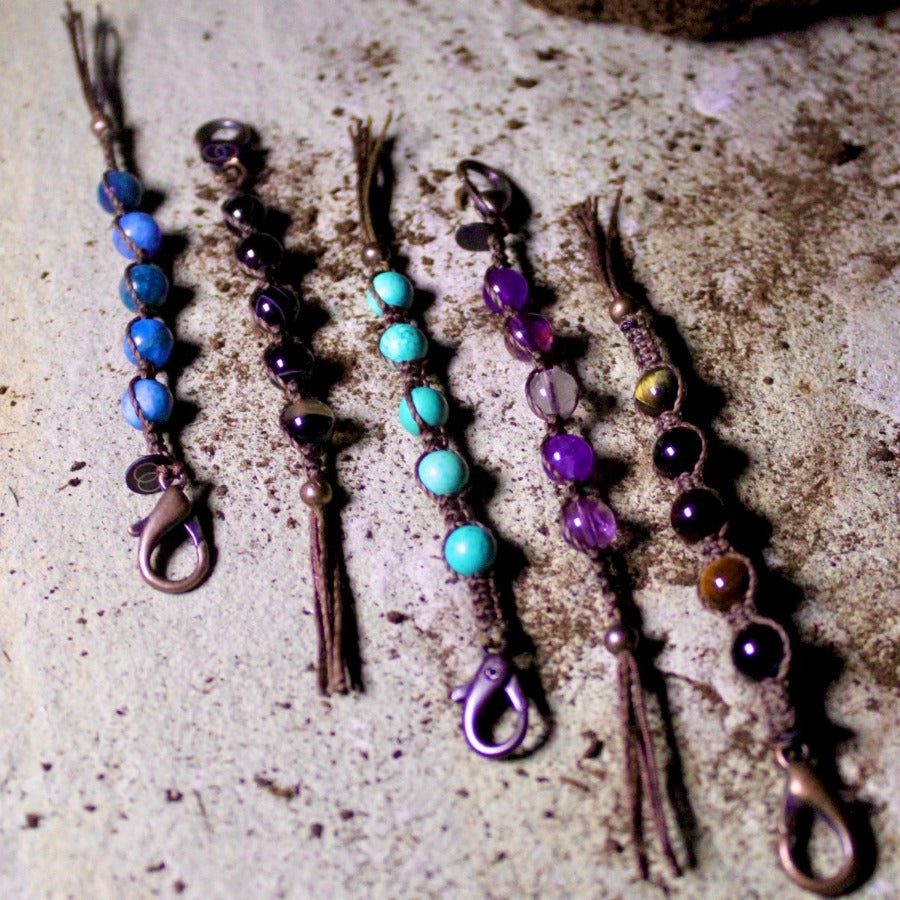 Black Tiger Eye - Healing Keychain