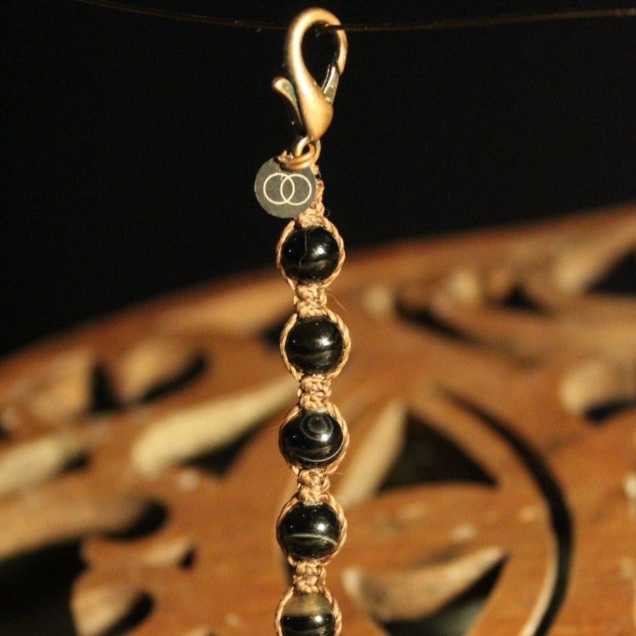 Black Tiger Eye - Healing Keychain